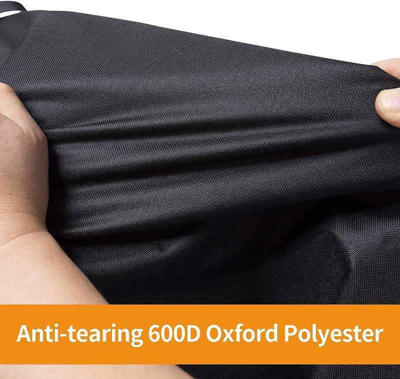 iCOVER Grill Cover- 82 Inch 600D Heavy-Duty Water Proof Patio Outdoor Black Canvas Oversize BBQ Barbecue Smoker Grills Covers G21607 for Weber Char-Broil Brinkmann Holland Napoleon JennAir - Image 5